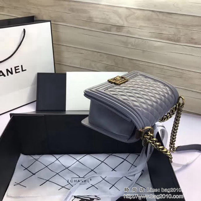 香奈兒CHANEL A67086菱格原版羊皮單肩斜挎鏈條包 DSC2074